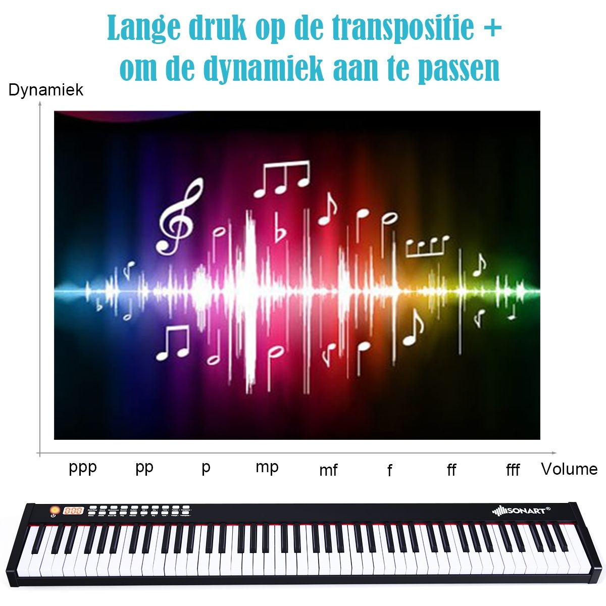Coast Keyboard met Opbergtas - 88 Toetsen