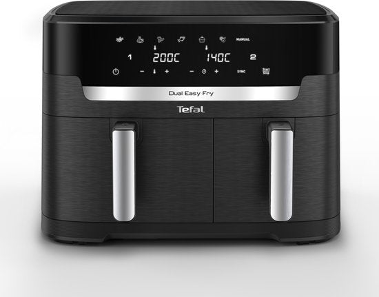 Tefal Easy Fry Dual XXL EY9428 - Dubbele Airfryer XXL - 11L - Lades 6.5L & 4.5L - 7 Programma's - Voor 8-10 Personen