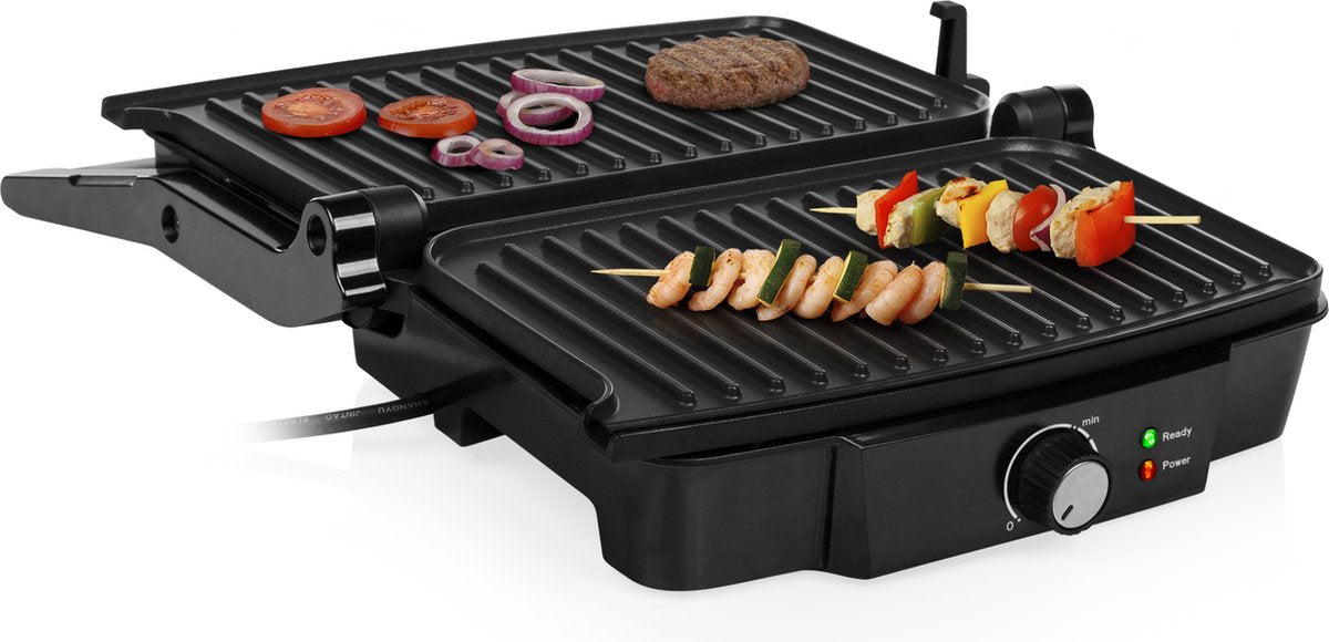 Tristar PD-4958B Contactgrill - 1000 W - 23 x 14,5 cm - Zwart