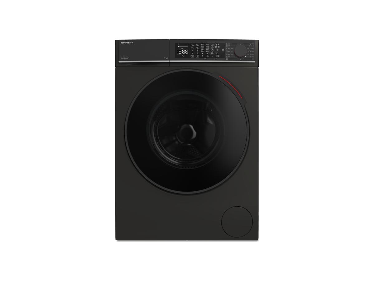 Sharp Wasmachine ESNFL014CBNA2CB - 10 kg - A-label - Mat Zwart