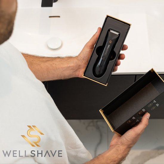 Wellshave Bodygroomer –  Keramische Bladen – 90 min batterijduur – Zwart