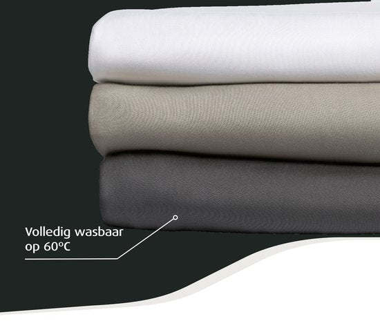 Home by Tempur - Topper Hoeslaken - Nature - 90 x 200 x 9 cm - Egyptisch katoen - Strijkvrij