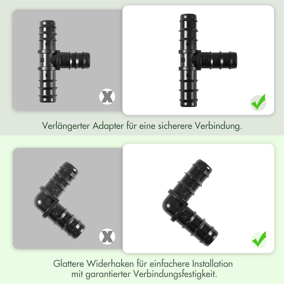 Yaheetech Druppelslang 50 m – 16 mm, met aansluitset voor tuinbewatering