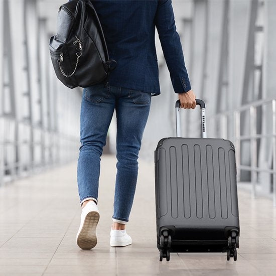 TRVLMORE Handbagage Koffer met Wielen - Cijferslot - 54x36x20cm - 38L - Donkergrijs