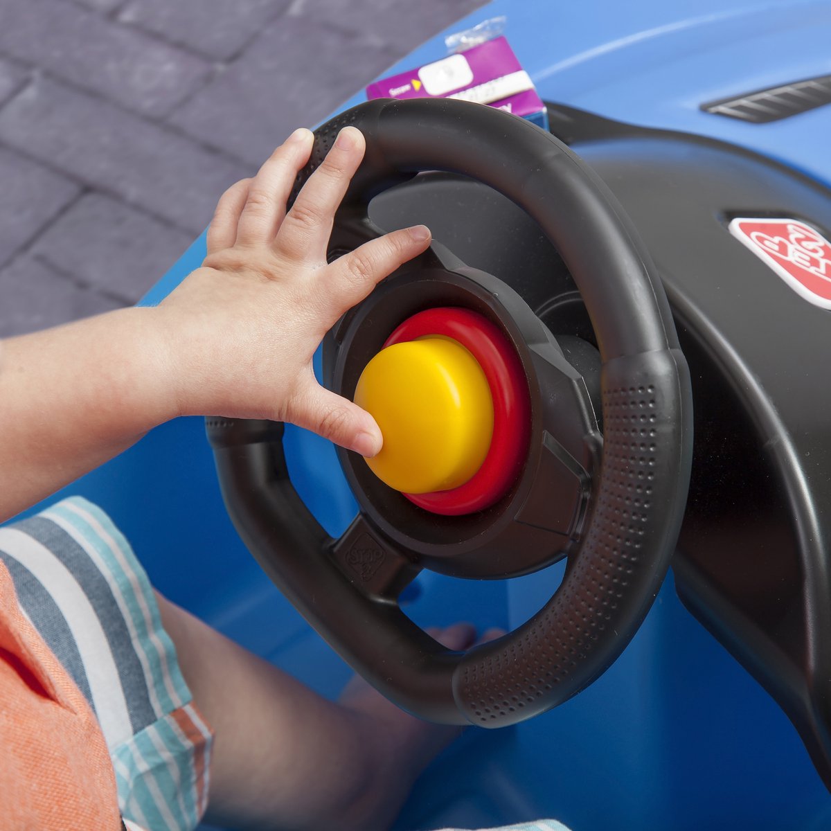 Step2 Whisper Ride Cruiser Loopwagen in Blauw - Duwauto / Loopauto met duwstang - Voor kinderen vanaf 1,5 jaar