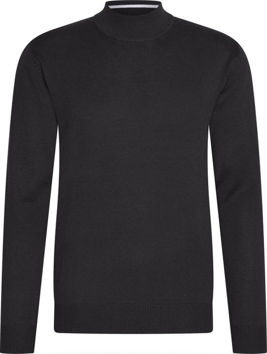Cappuccino Italia - Heren Sweaters turtle neck trui - Zwart - Maat M