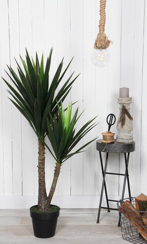 Mica Decorations Yucca Kunstplant - H120 x Ø60 cm - Groen