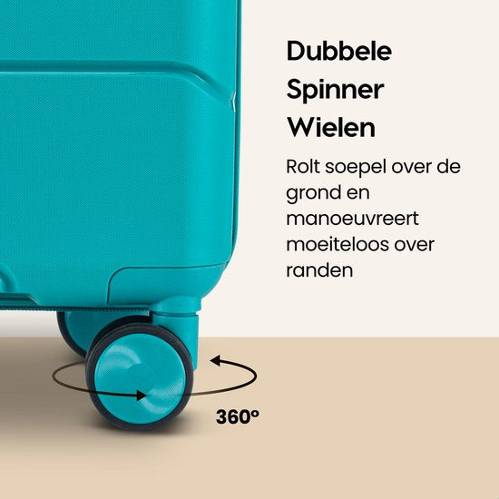 SC Urban Adventurer Grote Reiskoffer 110L – 49x30x75 cm – Spinner Wielen – Cijferslot – Groen