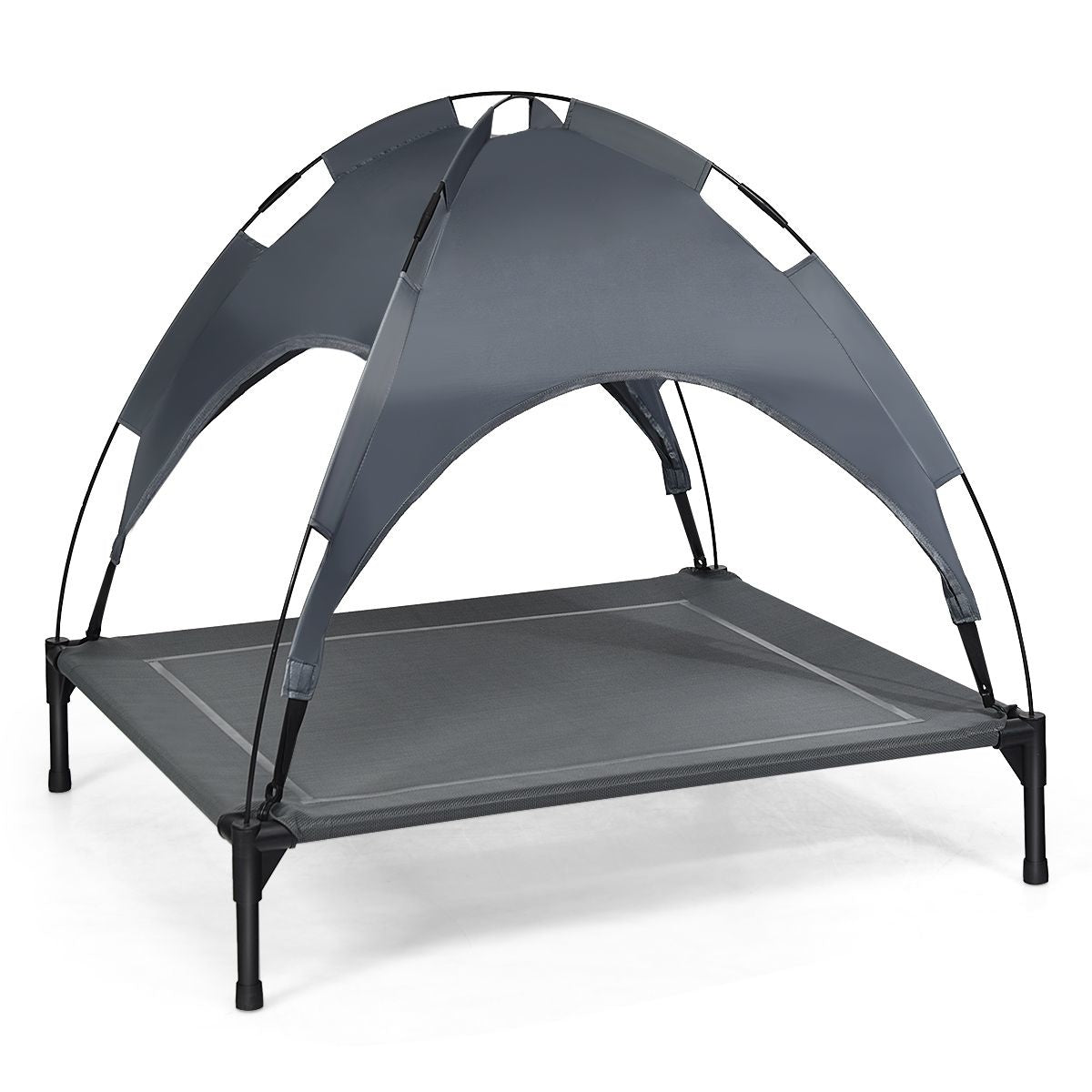 Coast Hondenmand - Hondenbed/Stretcher - 90 x 81 x 86 cm - Grijs
