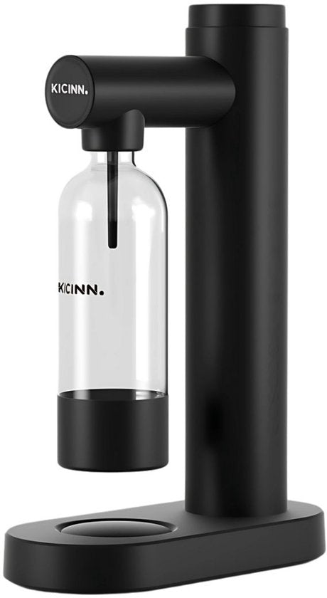 Kicinn Bruiswatertoestel - Bruiswatermaker - Sodamaker - incl. PET bruisfles - Zwart