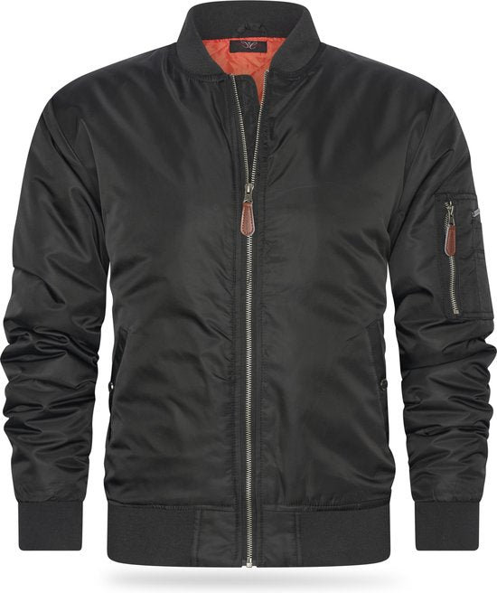 Cappuccino Italia - Heren Jas zomer Navy Seal Jacket Zwart - Zwart - Maat XL