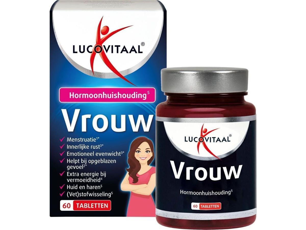 Lucovitaal Vrouw Hormoonhuishouding - Hormoonsupport - 3 x 60 tabletten