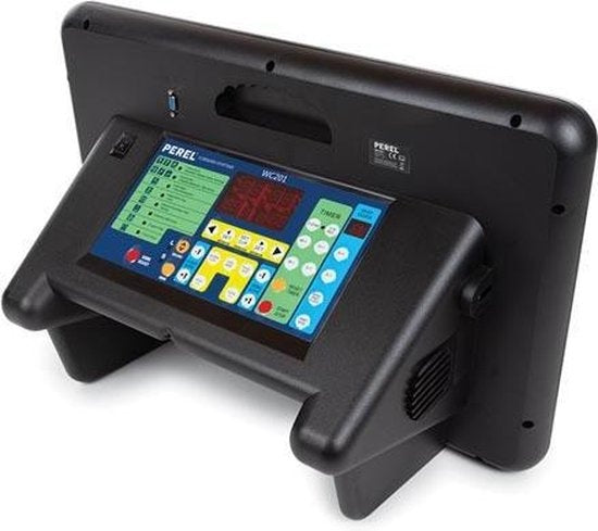 Perel Digitaal scorebord, multisport, met multifunctionele sporttimer, gebruik binnen en buiten, tafelmodel, vrijstaand gebruik of op houder, 40.5 x 62 cm
