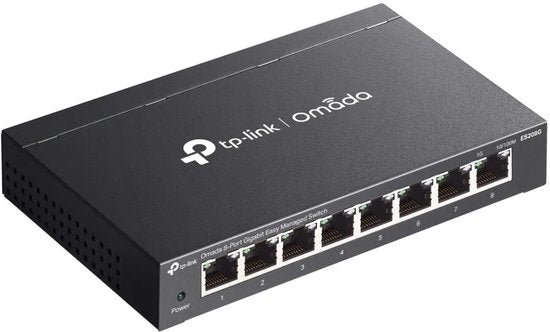 TP-Link Omada ES208G netwerk-switch Managed L2 Gigabit Ethernet (10/100/1000) Zwart