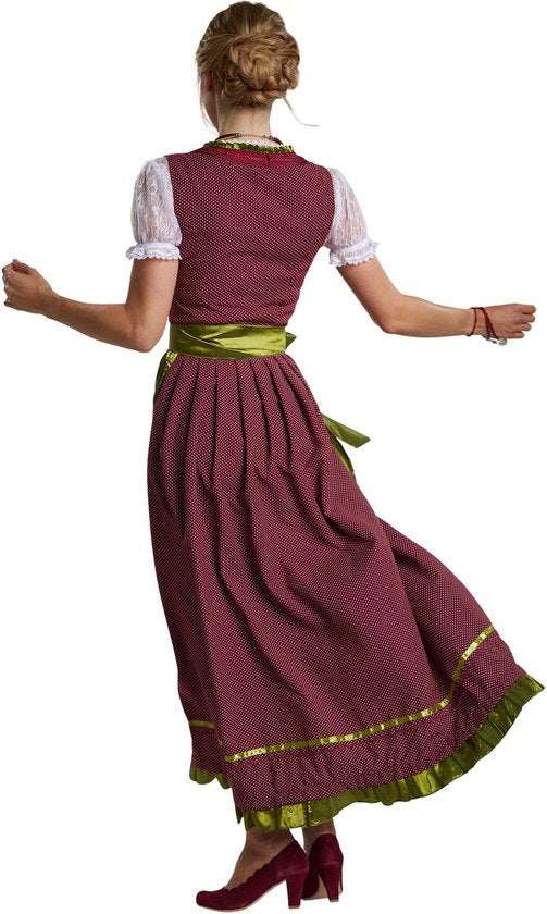 Dressforfun Maxi Dirndl Ruhpolding model 2 XL - verkleedkleding kostuum halloween verkleden feestkleding carnavalskleding carnaval feestkledij partykleding - 304653