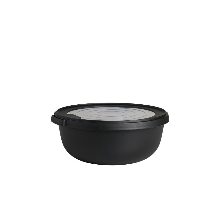 Mepal PRO Kom Scandinavisch Zwart - 1250 ml - 19 x 19,5 x 8 cm - Met Deksel