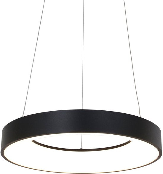 Steinhauer Ringlede Hanglamp - Rond - Verstelbaar - 48cm - Zwart