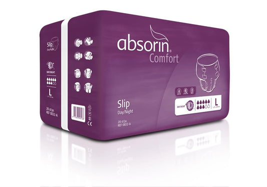 Absorin Comfort Slip Day & Night Maat S 14 Stuks – Wit – Ademend Materiaal