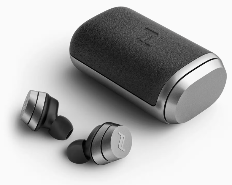 Porsche Design Wireless In-Ear Bluetooth 5.0 Oordopjes Grijs – Premium Designer Oplaadcase