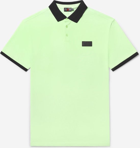 AB Lifestyle - Regular Polo | Pastelgroen / Zwart - Heren - Maat: XS