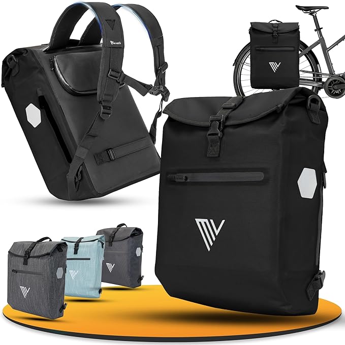 MIVELO Fietstas - 3-in-1 - Rugzak - Bagagedrager Tas - Waterdicht - Laptopvak - 20L