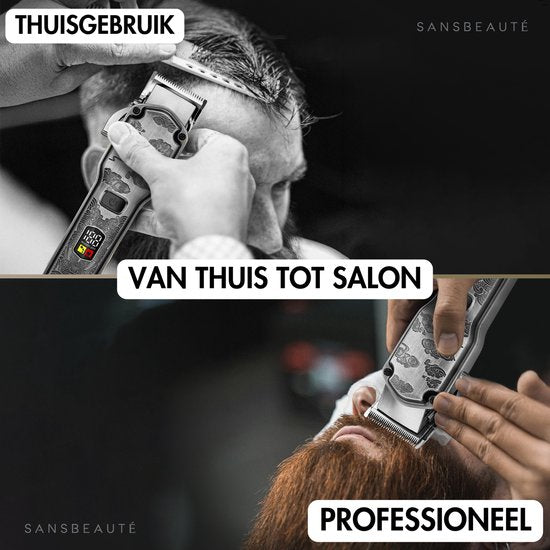 Professionele Draadloze 5-in-1 Tondeuse - Sansbeauté - Tondeuse Mannen Hoofdhaar - Cheveux Haar - Haartrimmer - Kapper Haar Machine - Haartondeuse - Trimmer Baard - Barbe Hair Clipper - Kapper Buddha Trimmer - Barber Set - Kappersset