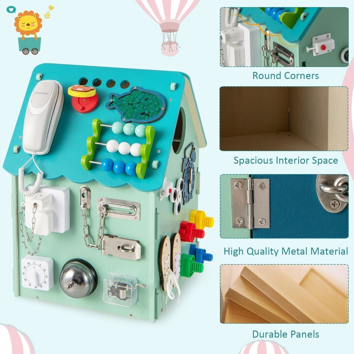 Coast Kinderspeelhuis - Educatief - 33 cm x 33 cm x 45 cm