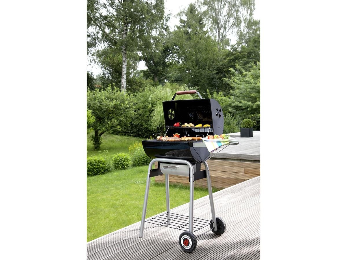 Landmann Black Taurus 440 Houtskoolbarbecue - Robuust Design - Groot Grilloppervlak