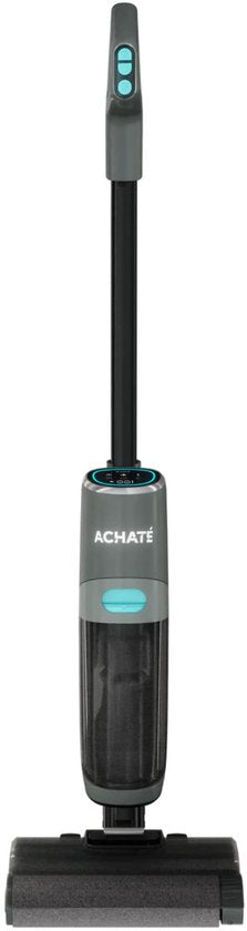 Achaté Dweilstofzuiger – 3-in-1 Steelstofzuiger met Dweilfunctie – Nat & Droog Vloerreiniger – Draadloos 55 min – Zelfreinigend – Voor streeploos schone vloeren