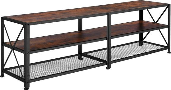 tectake - TV-meubel – Indianapolis - industrieel donkerbruin – 404543