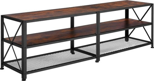 tectake - TV-meubel – Indianapolis - industrieel donkerbruin – 404543