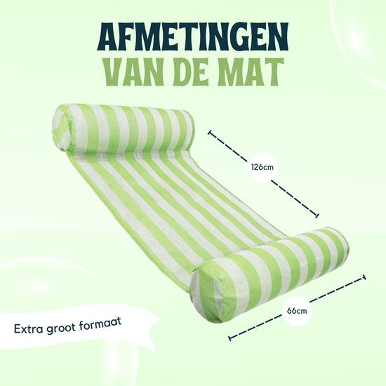 Waterhangmat voor Zwembad – Opblaasbare Lounge Float – Zomer Luchtmatras – Travelly