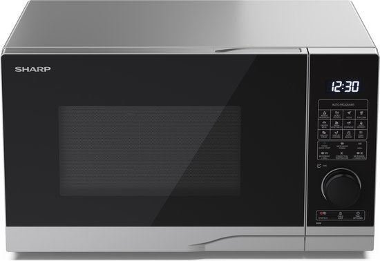 Sharp YC-PC254AE-S combimagnetron met grill en heteluchtoven - 900W - 25 liter - zilver