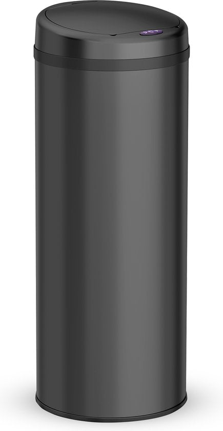Bayt Prullenbak - Prullenbak 50 Liter - Prullenbak met Sensor - Vuilnisbak - Afvalbak - Afvalemmer - Zwart