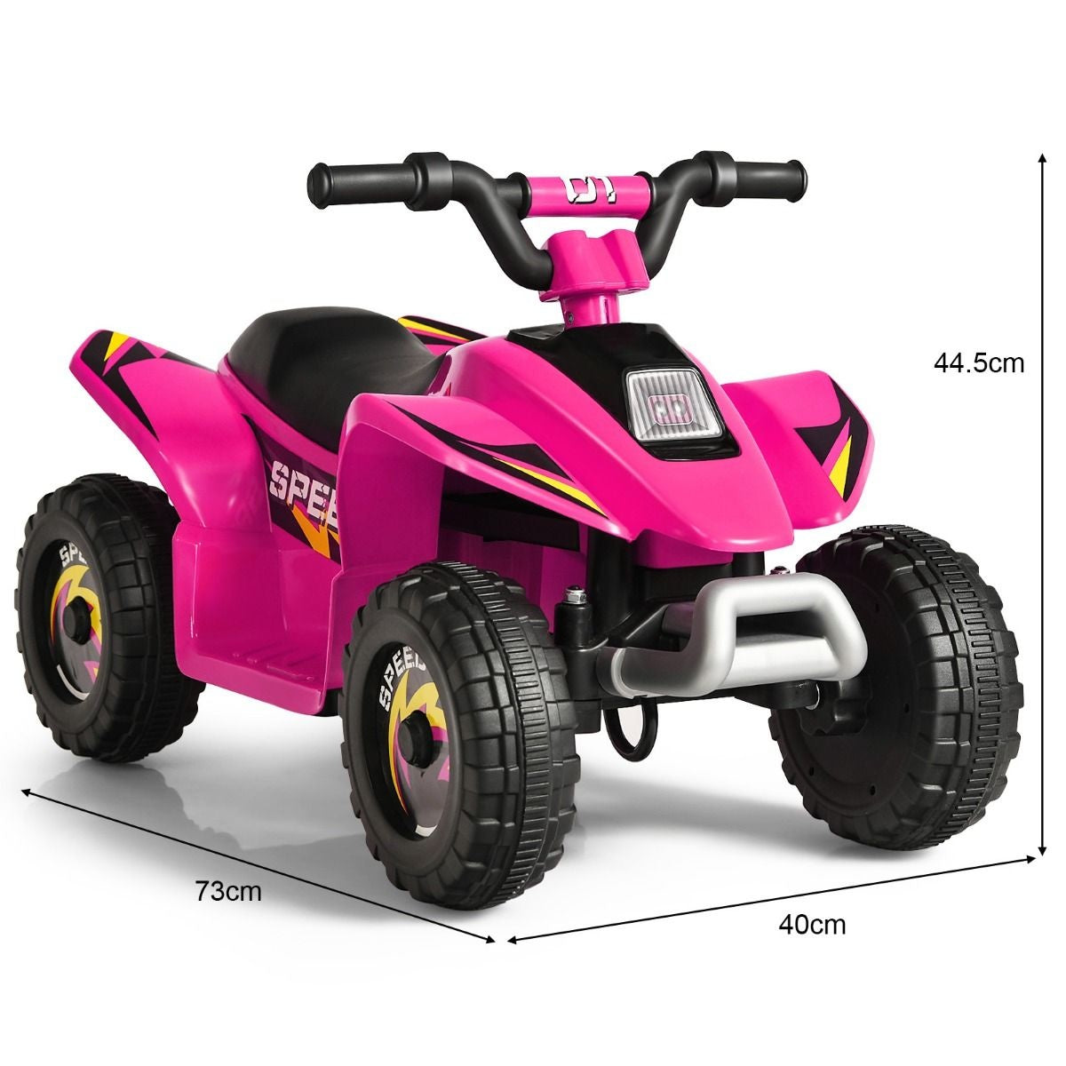 Coast Stroller Mini Electroquad 6 V Battery-Operated Quad 2,8-4,6 km / u Pink Pink