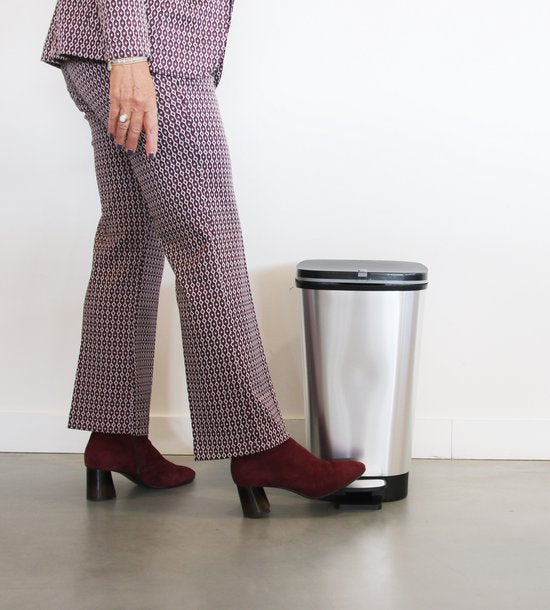 Kis Chic Bin - Prullenbak - 30 Liter Inhoud - Geurvrij Ontwerp - Steel
