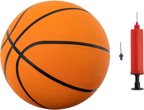 XQ Max Basketbalset - Basketbalstandaard - Verstelbaar van 1.38 m tot 2.5 m - Zwart/Oranje