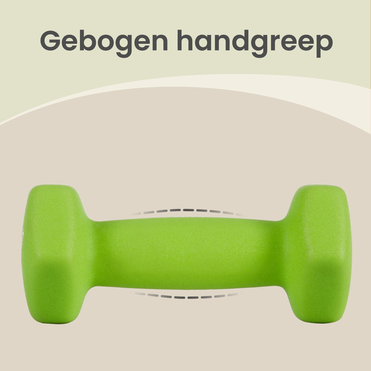 JOYFURNOS limoengroen - blauwgroen en lichtgrijs set zeskantige dumbbells - inclusief standaard