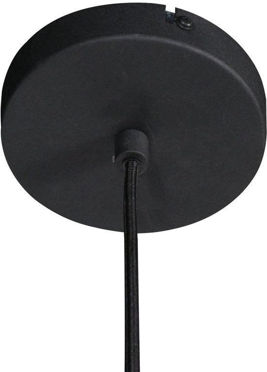 Anne Lighting - hanglamp - Sable - zwart - linnen metaal - Ø 60cm - E27 - 4193ZW