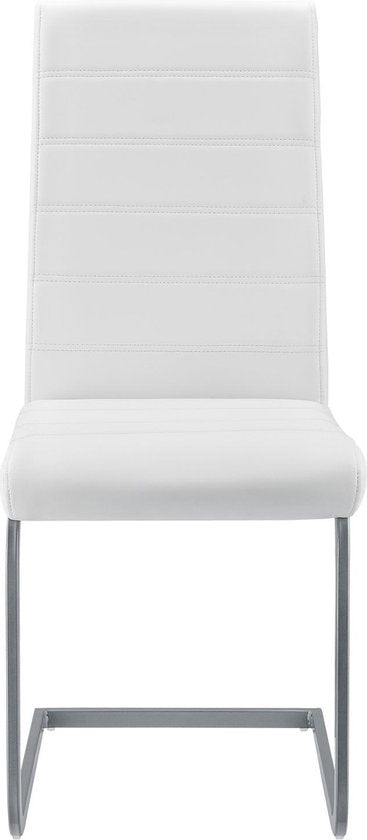 2 Eetkamerstoelen / stoel - Vegas - Kunstleer - Wit