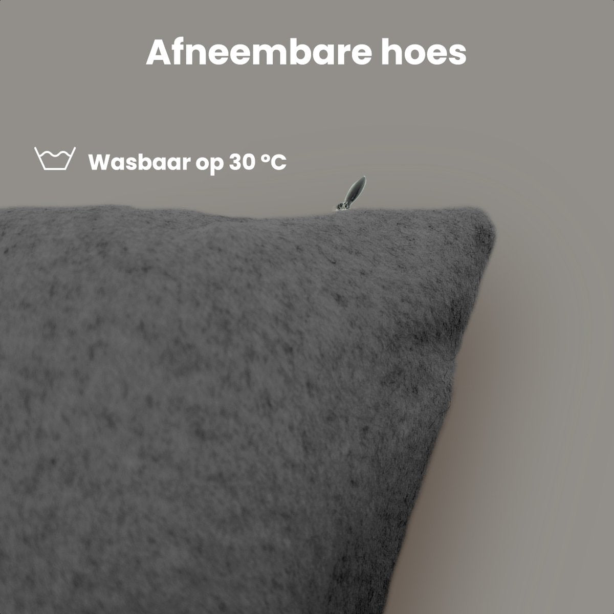 Auronic Warmtekussen - Classic - 45x60 - Draadloos - Oplaadbaar - Elektrisch kussen - Infrarood - Antraciet