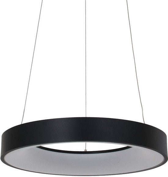 Steinhauer Ringlede Hanglamp - Rond - Verstelbaar - 48cm - Zwart