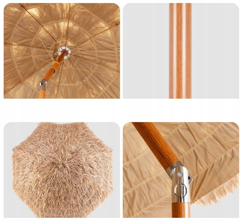 Coast parasol 220 cm – beige met verstelbare kanteling, stevig en windbestendig