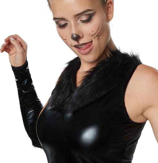 Dressforfun Sexy katje S - verkleedkleding kostuum halloween verkleden feestkleding carnavalskleding carnaval feestkledij partykleding - 302115