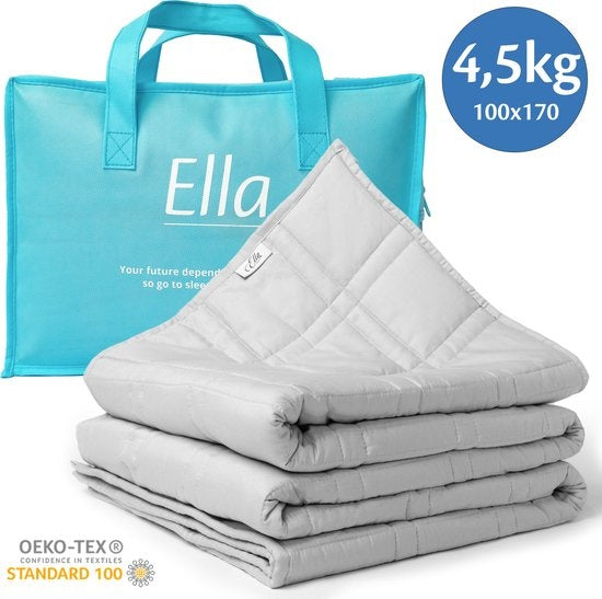 EL-Life Verzwaringsdeken Kind 4,5kg - 100 x 170cm - Zwaartedeken - Weighted Blanket - Verzwaarde Deken - OEKO-TEX Katoen