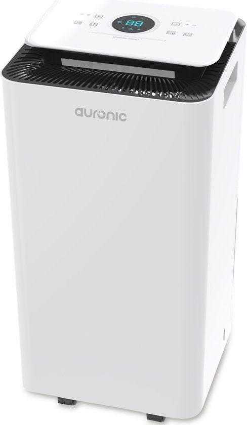 Auronic - Luchtontvochtiger 12L - Met Wasdroogfunctie, Luchtreiniger, 185W, Fluisterstil (36 dB), Geschikt voor 48 m³ - Wit