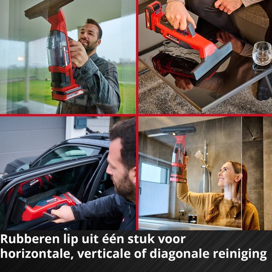 Einhell Accu Ruitenreiniger BRILLIANTO Li Solo - Power X-Change - 18V/Li-ion - Werkbreedte: 28 cm - Excl. accu en lader