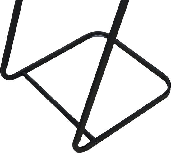 Niceey Handdoekrek - 3 Armen - Handdoekstang - Handdoekenrek Badkamer - Handdoekhouder Vrijstaand - Metaal - Anti-Kras Viltjes - Zwart