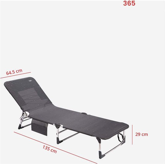 Crespo - Vouwbed - AL/365 - Classic - Donker grijs