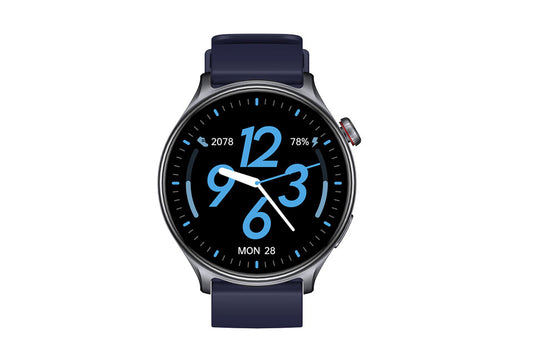 Vlectro Smartwatch R01.0 Ronde Bluetooth Smartwatch - 1,46 inch - HD - Blauw
